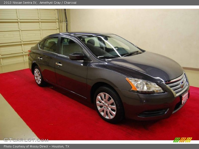 Amethyst Gray / Charcoal 2013 Nissan Sentra SV