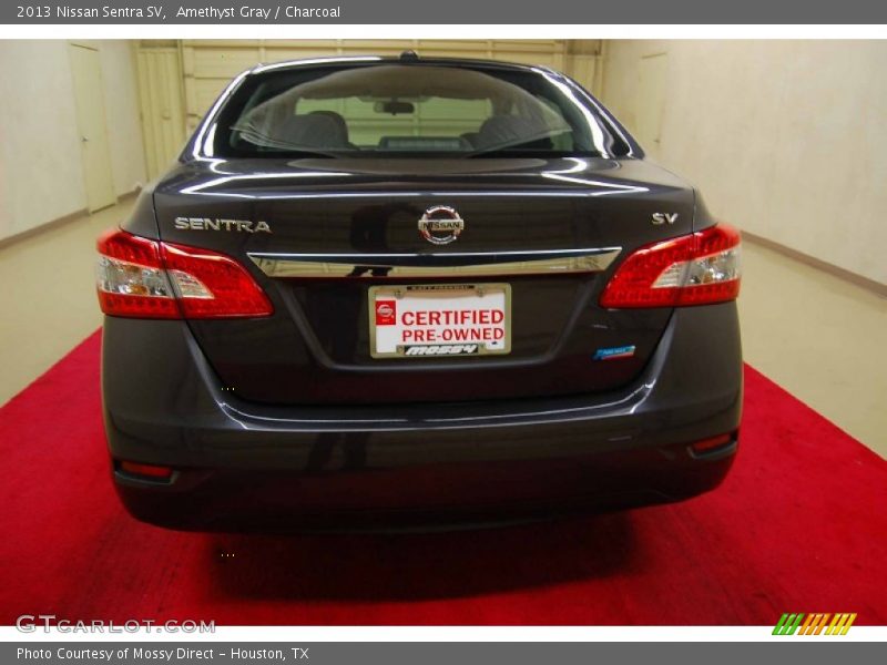 Amethyst Gray / Charcoal 2013 Nissan Sentra SV