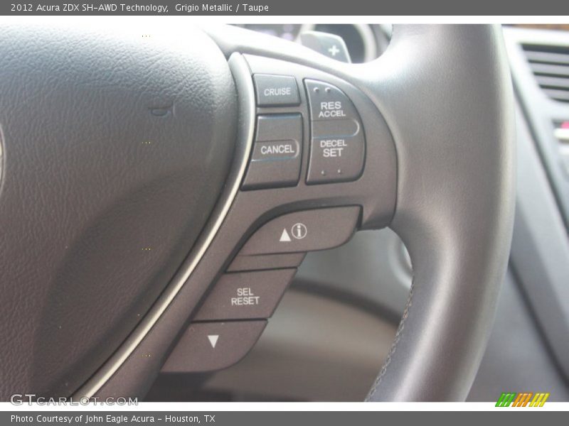 Grigio Metallic / Taupe 2012 Acura ZDX SH-AWD Technology