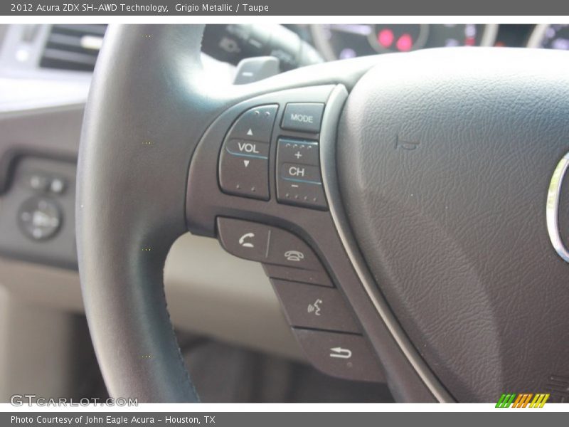 Grigio Metallic / Taupe 2012 Acura ZDX SH-AWD Technology