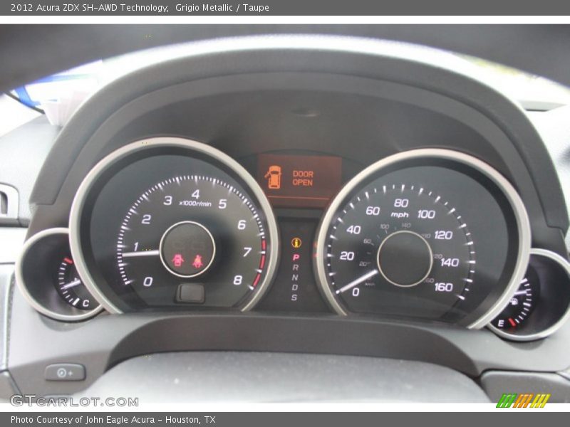 Grigio Metallic / Taupe 2012 Acura ZDX SH-AWD Technology