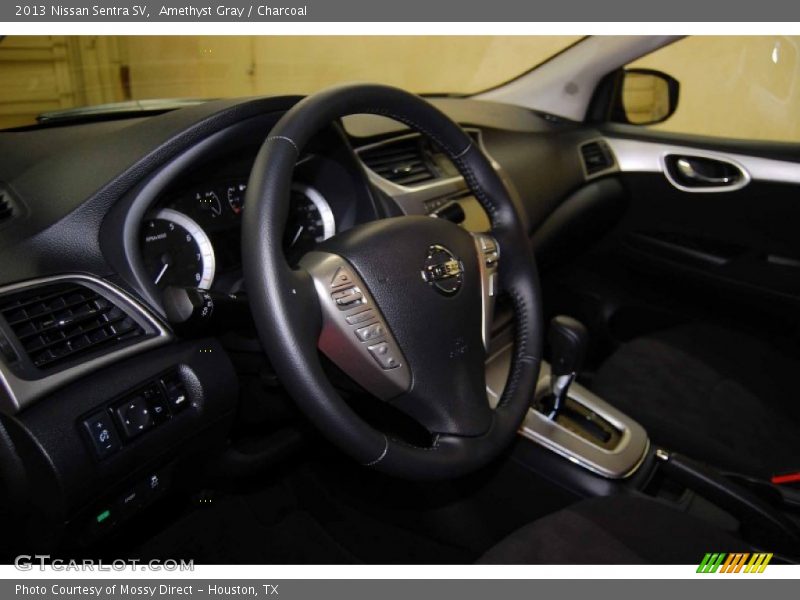 Amethyst Gray / Charcoal 2013 Nissan Sentra SV