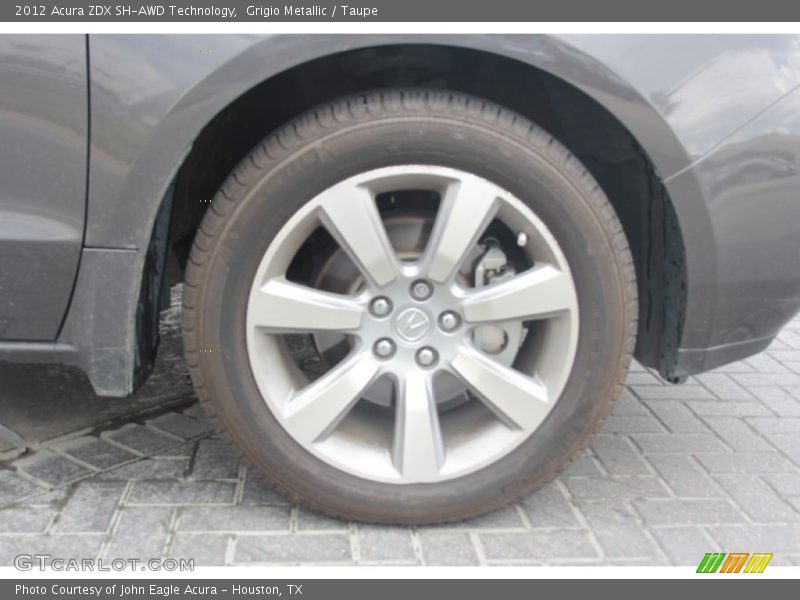 Grigio Metallic / Taupe 2012 Acura ZDX SH-AWD Technology