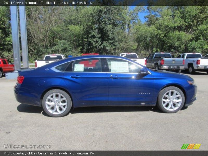 Blue Topaz Metallic / Jet Black 2014 Chevrolet Impala LT