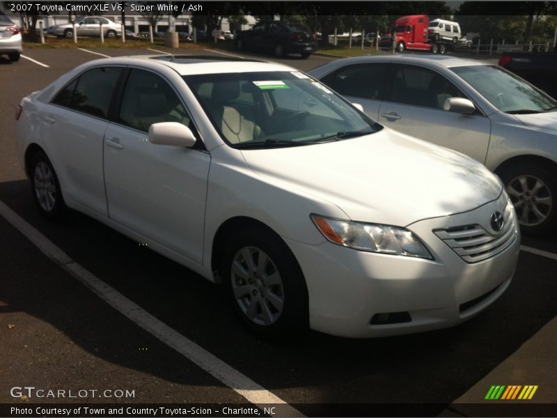 Super White / Ash 2007 Toyota Camry XLE V6