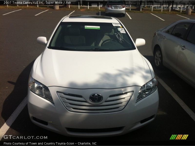 Super White / Ash 2007 Toyota Camry XLE V6