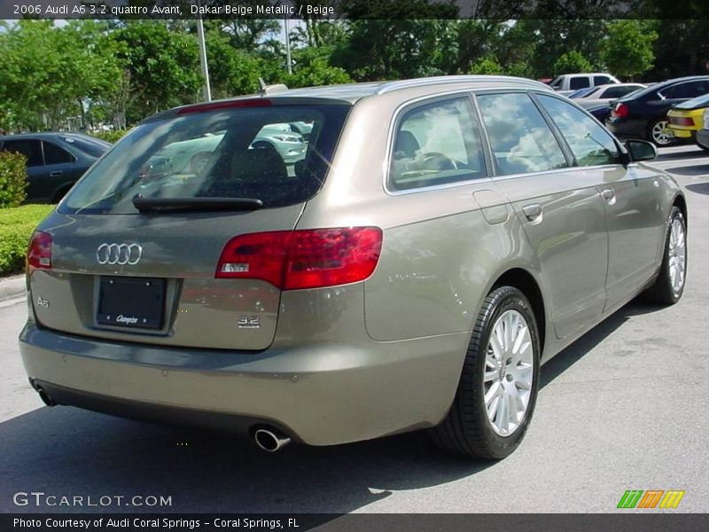 Dakar Beige Metallic / Beige 2006 Audi A6 3.2 quattro Avant