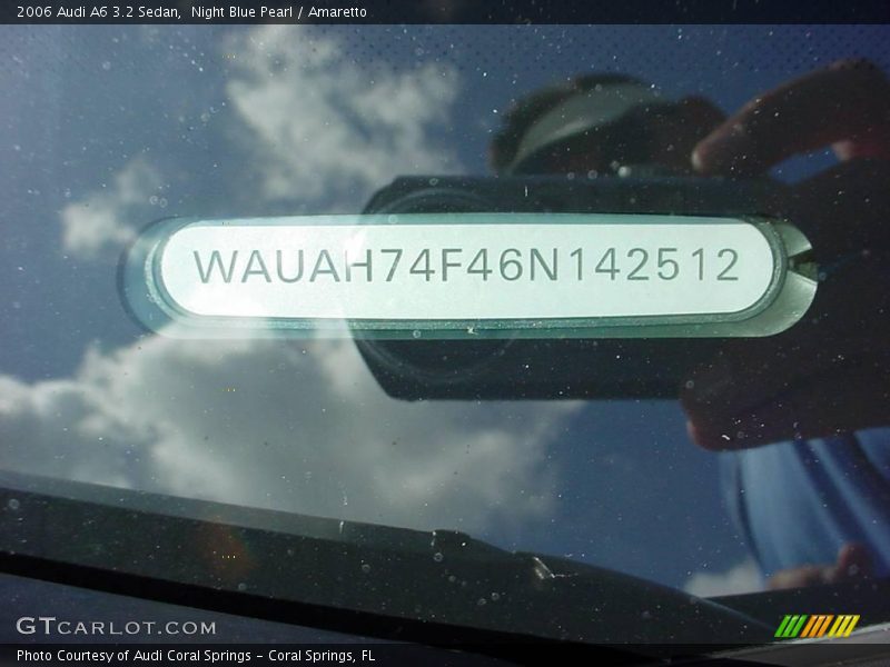 Night Blue Pearl / Amaretto 2006 Audi A6 3.2 Sedan