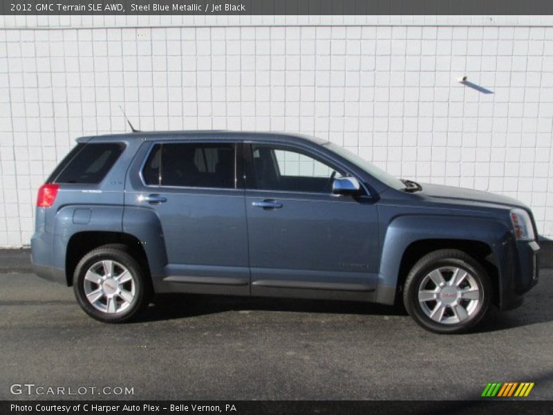 Steel Blue Metallic / Jet Black 2012 GMC Terrain SLE AWD