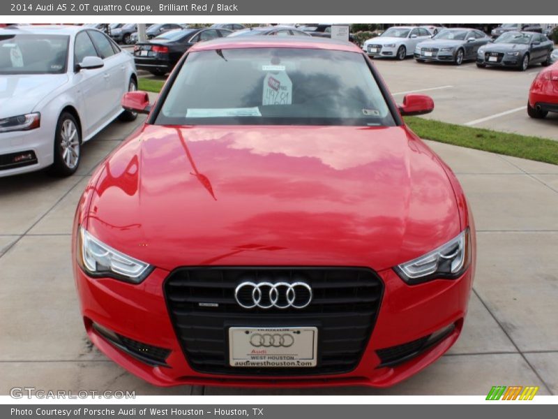 Brilliant Red / Black 2014 Audi A5 2.0T quattro Coupe