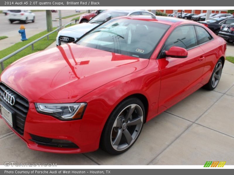 Brilliant Red / Black 2014 Audi A5 2.0T quattro Coupe