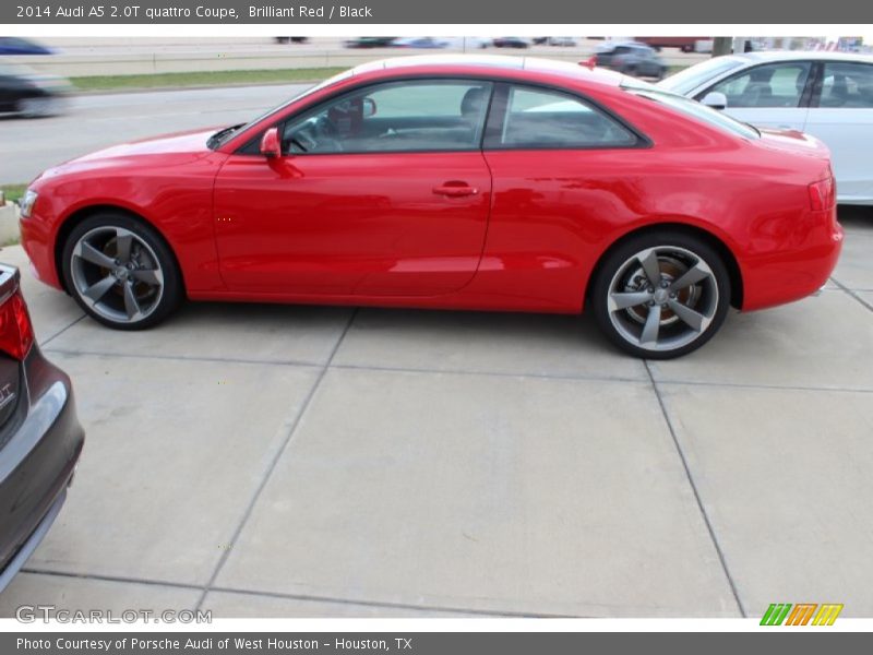 Brilliant Red / Black 2014 Audi A5 2.0T quattro Coupe