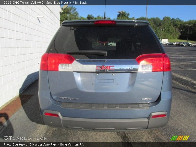 Steel Blue Metallic / Jet Black 2012 GMC Terrain SLE AWD