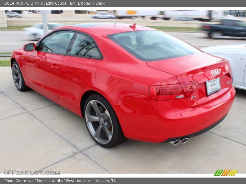Brilliant Red / Black 2014 Audi A5 2.0T quattro Coupe