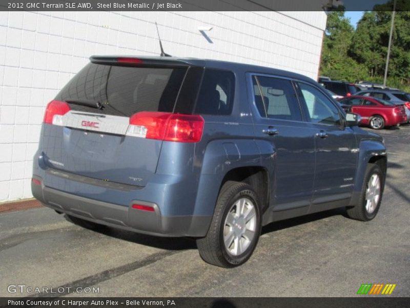 Steel Blue Metallic / Jet Black 2012 GMC Terrain SLE AWD