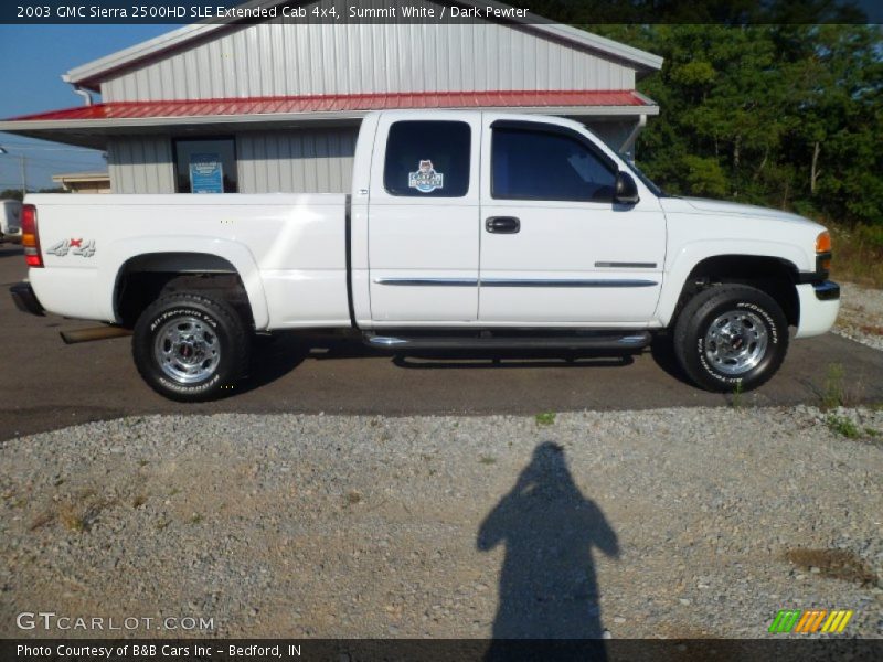 Summit White / Dark Pewter 2003 GMC Sierra 2500HD SLE Extended Cab 4x4
