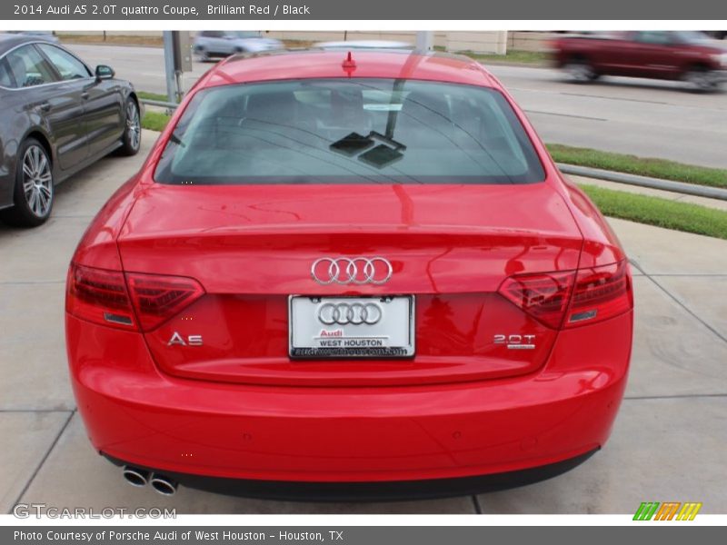 Brilliant Red / Black 2014 Audi A5 2.0T quattro Coupe