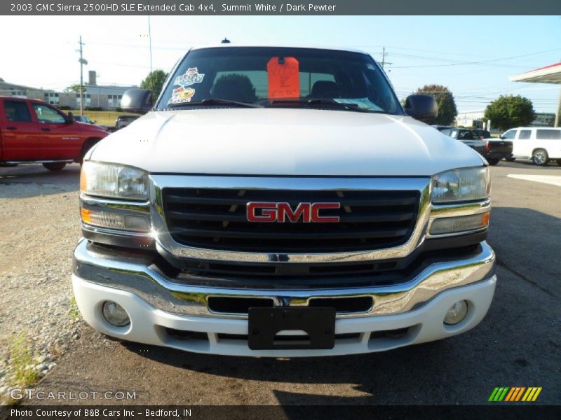 Summit White / Dark Pewter 2003 GMC Sierra 2500HD SLE Extended Cab 4x4