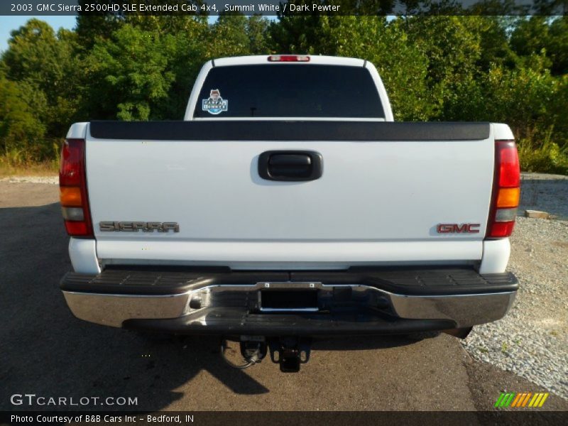 Summit White / Dark Pewter 2003 GMC Sierra 2500HD SLE Extended Cab 4x4