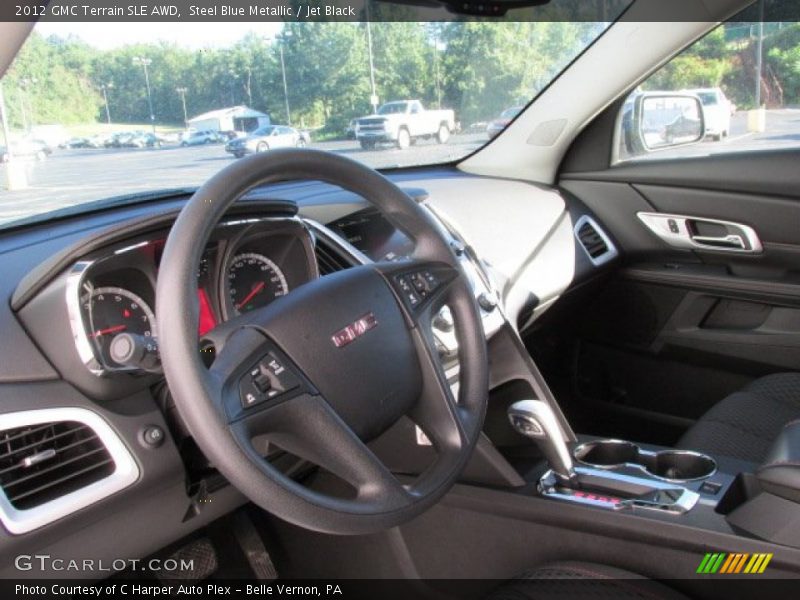 Steel Blue Metallic / Jet Black 2012 GMC Terrain SLE AWD