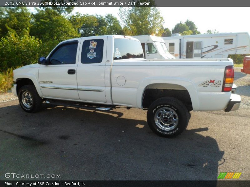 Summit White / Dark Pewter 2003 GMC Sierra 2500HD SLE Extended Cab 4x4
