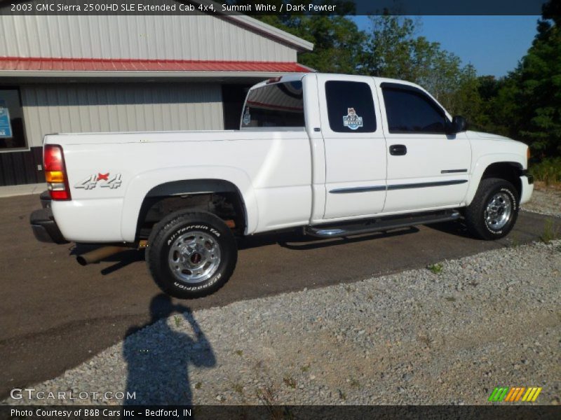 Summit White / Dark Pewter 2003 GMC Sierra 2500HD SLE Extended Cab 4x4