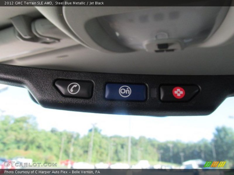 Steel Blue Metallic / Jet Black 2012 GMC Terrain SLE AWD