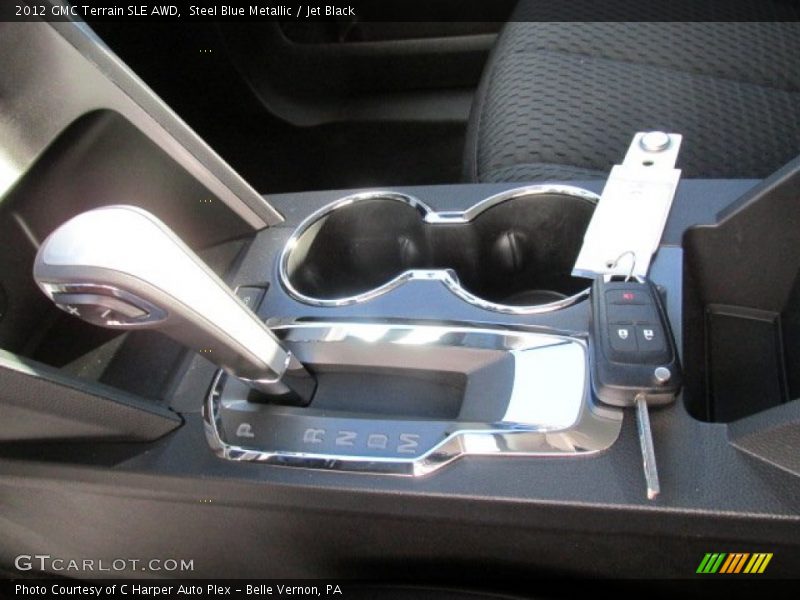 Steel Blue Metallic / Jet Black 2012 GMC Terrain SLE AWD
