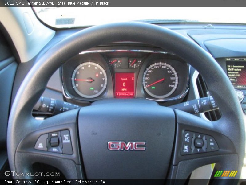 Steel Blue Metallic / Jet Black 2012 GMC Terrain SLE AWD