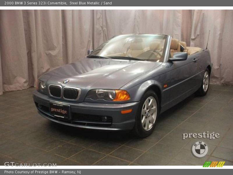 Steel Blue Metallic / Sand 2000 BMW 3 Series 323i Convertible