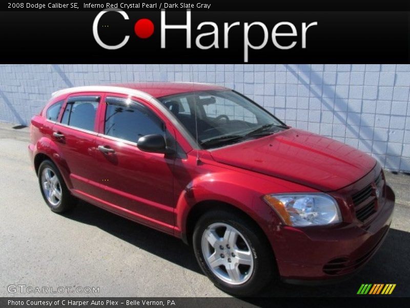 Inferno Red Crystal Pearl / Dark Slate Gray 2008 Dodge Caliber SE