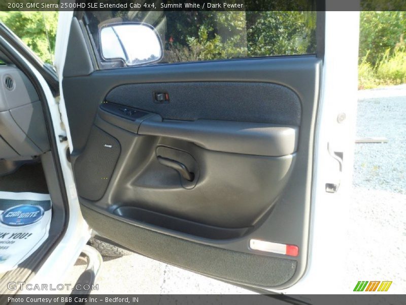 Summit White / Dark Pewter 2003 GMC Sierra 2500HD SLE Extended Cab 4x4
