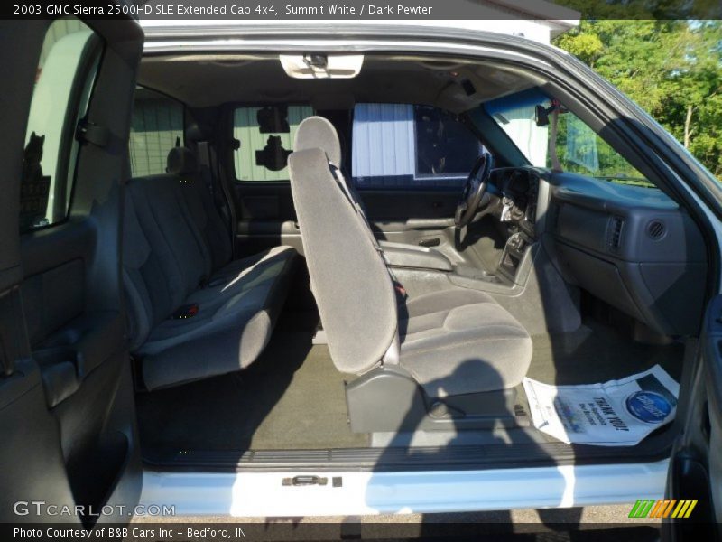 Summit White / Dark Pewter 2003 GMC Sierra 2500HD SLE Extended Cab 4x4