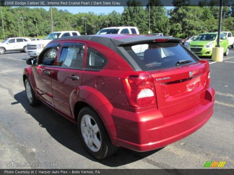 Inferno Red Crystal Pearl / Dark Slate Gray 2008 Dodge Caliber SE