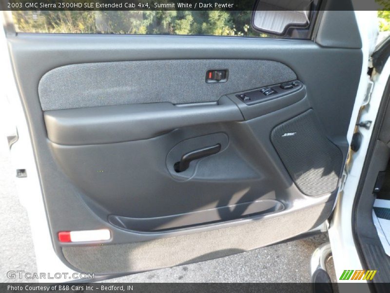 Summit White / Dark Pewter 2003 GMC Sierra 2500HD SLE Extended Cab 4x4