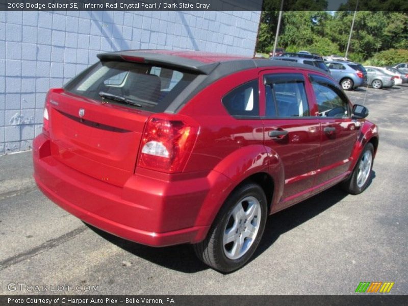 Inferno Red Crystal Pearl / Dark Slate Gray 2008 Dodge Caliber SE