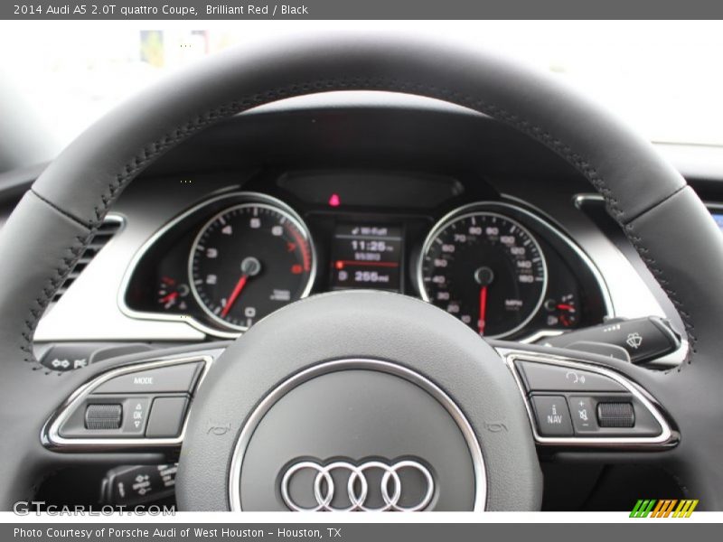Brilliant Red / Black 2014 Audi A5 2.0T quattro Coupe