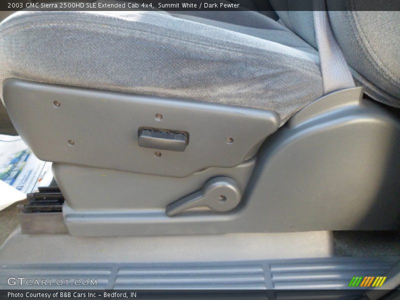 Summit White / Dark Pewter 2003 GMC Sierra 2500HD SLE Extended Cab 4x4