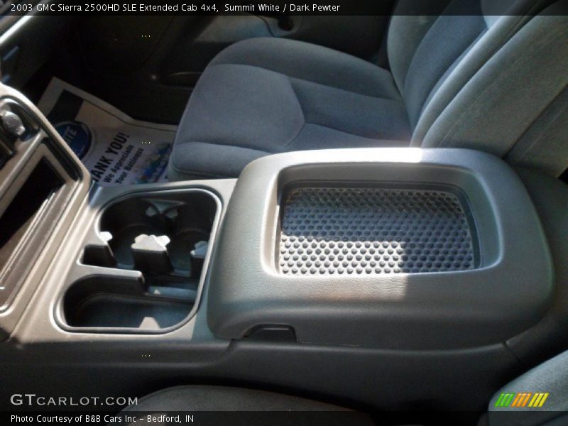 Summit White / Dark Pewter 2003 GMC Sierra 2500HD SLE Extended Cab 4x4