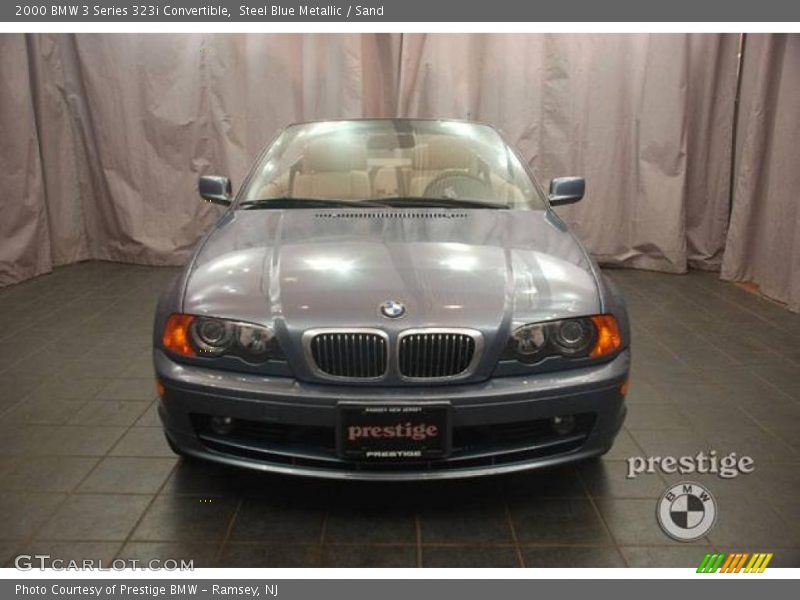 Steel Blue Metallic / Sand 2000 BMW 3 Series 323i Convertible