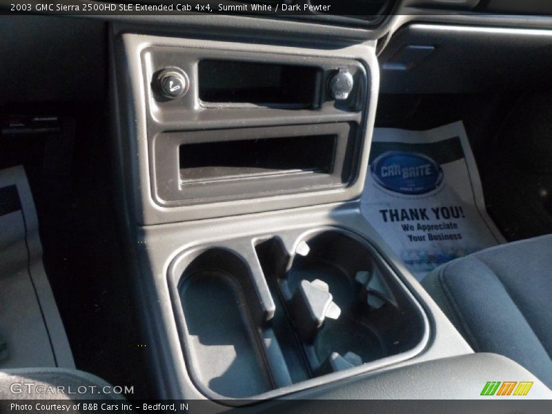 Summit White / Dark Pewter 2003 GMC Sierra 2500HD SLE Extended Cab 4x4
