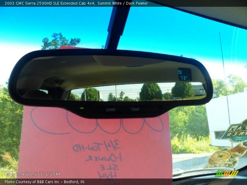 Summit White / Dark Pewter 2003 GMC Sierra 2500HD SLE Extended Cab 4x4