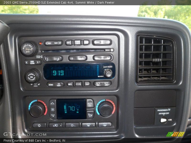 Summit White / Dark Pewter 2003 GMC Sierra 2500HD SLE Extended Cab 4x4