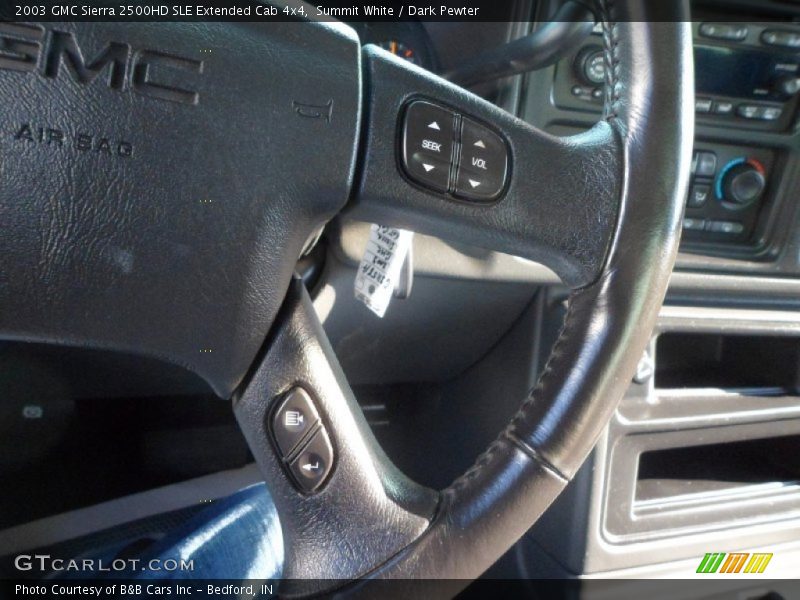 Summit White / Dark Pewter 2003 GMC Sierra 2500HD SLE Extended Cab 4x4