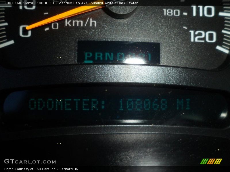 Summit White / Dark Pewter 2003 GMC Sierra 2500HD SLE Extended Cab 4x4