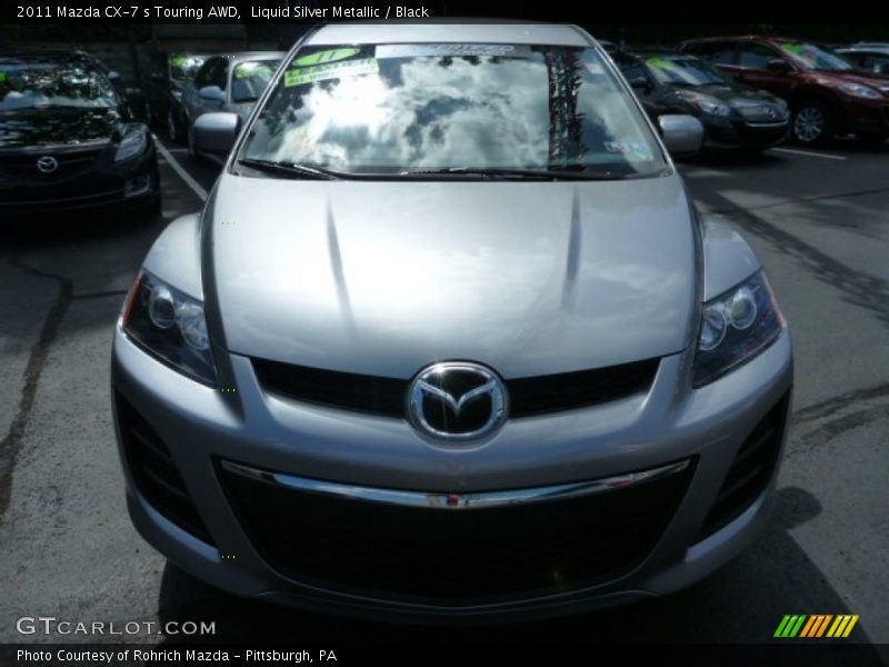 Liquid Silver Metallic / Black 2011 Mazda CX-7 s Touring AWD