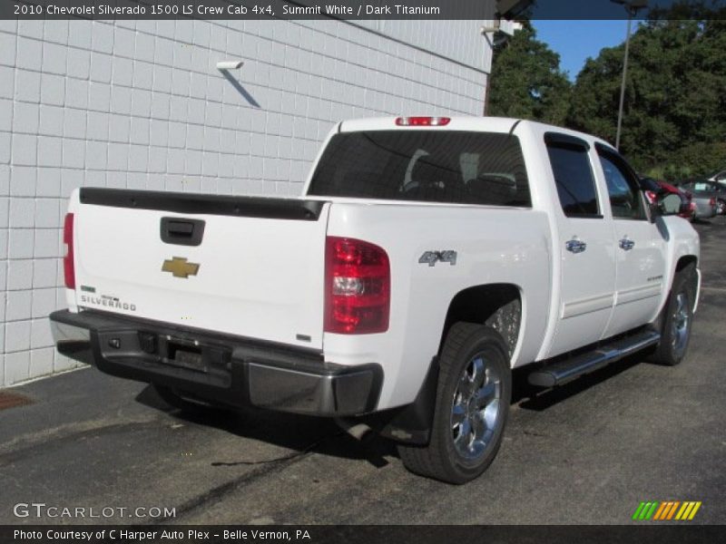 Summit White / Dark Titanium 2010 Chevrolet Silverado 1500 LS Crew Cab 4x4