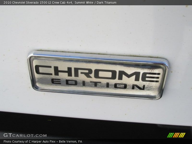 Summit White / Dark Titanium 2010 Chevrolet Silverado 1500 LS Crew Cab 4x4