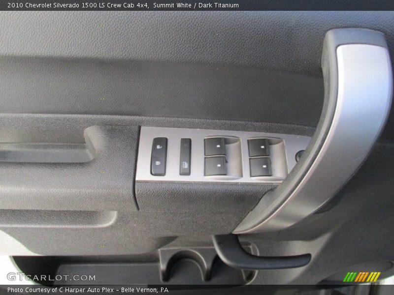 Summit White / Dark Titanium 2010 Chevrolet Silverado 1500 LS Crew Cab 4x4