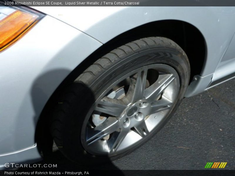 Liquid Silver Metallic / Terra Cotta/Charcoal 2008 Mitsubishi Eclipse SE Coupe